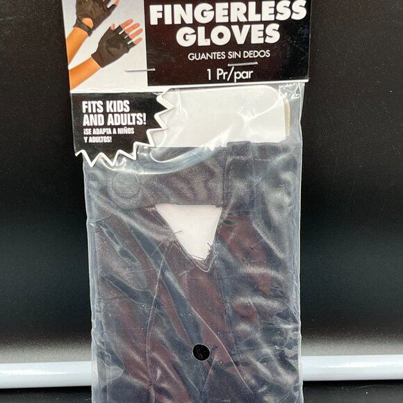 Amscan Black Fingerless Gloves One Pair - Picture 2 of 3